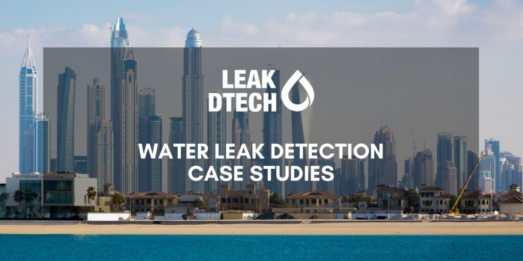 Leak Detection Case Studies on Water Leaks